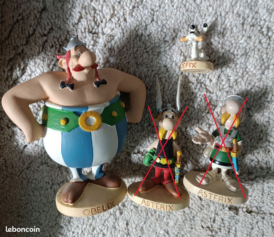 Lot 8 Figurines Astérix Plastoy - Romains En Résine - Occasion
