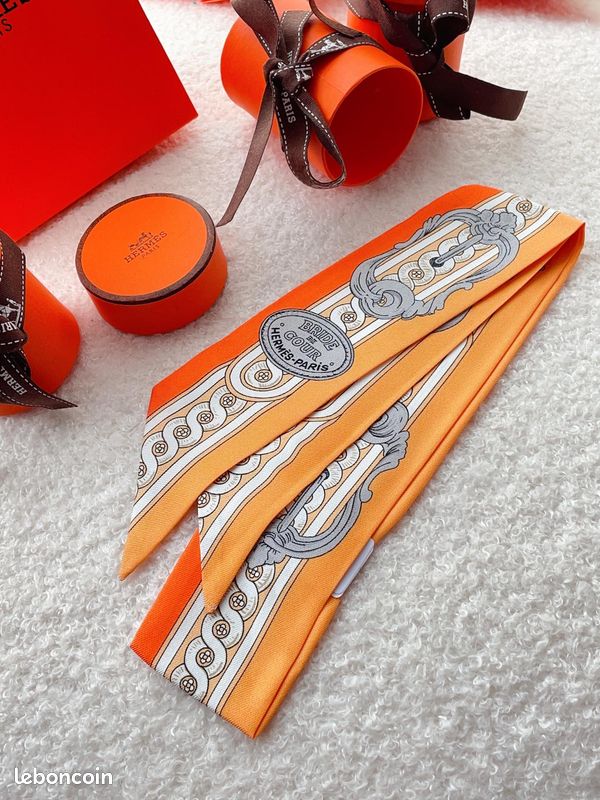 Foulard en soie Taille：5X86cm (image 1)