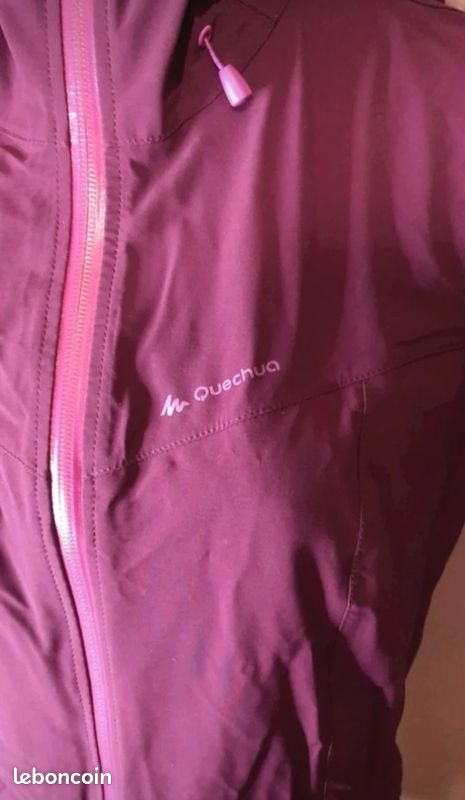 Veste randonnée imperméable 🥾 trekking 🏔️ forclaz 400 quechua MH500 décathlon femme taille 34/36 (image 4)