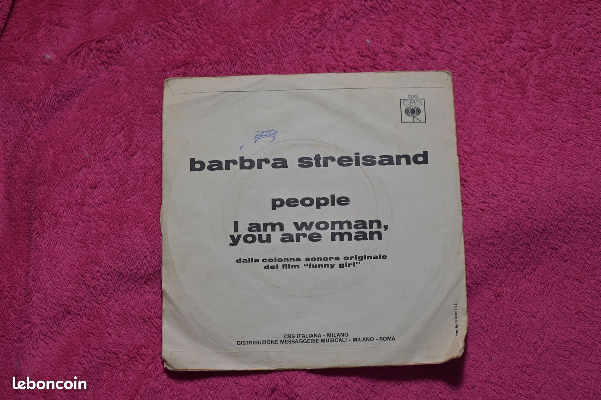 Barbra Streisand 45 tours People en bon état (image 2)