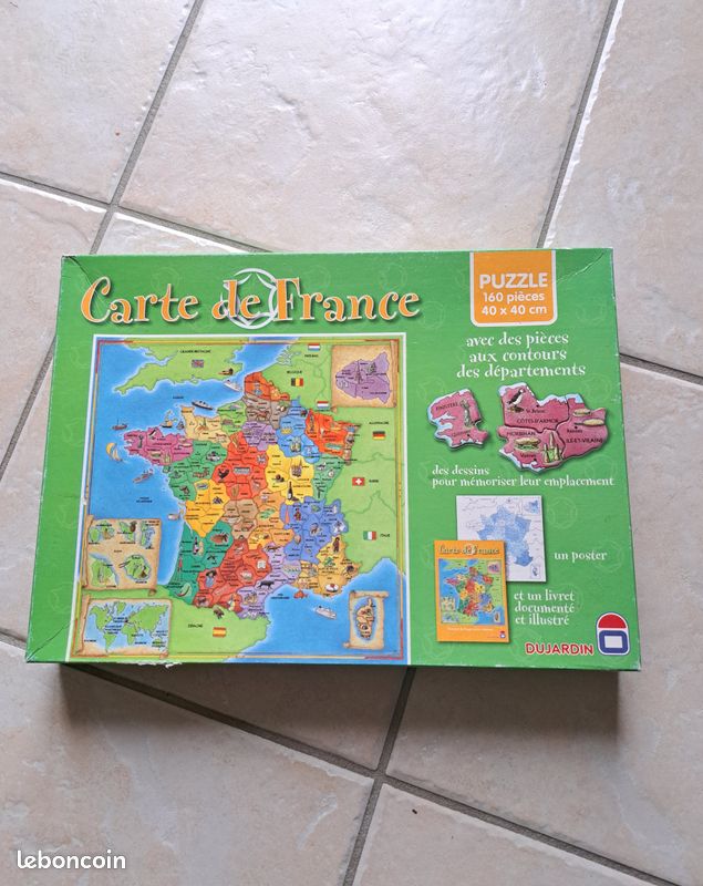 Electro Tutor Mapajo Paris - Jeu éducatif Carte De France Géographie - Jouet Ancien