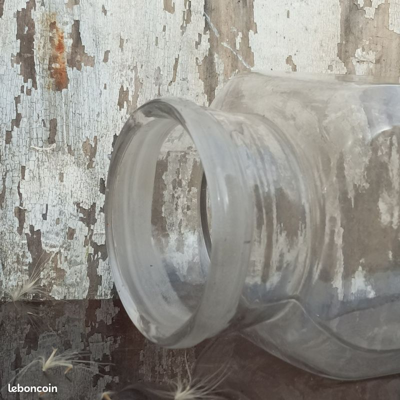 Ancien Bocal en verre Vintage (image 5)
