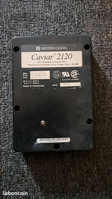 Disque Dur Seagate ST225 D'occasion - Non Testé (pour Pièces Ou Restauration)