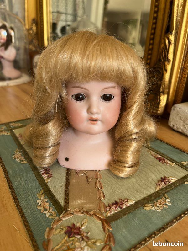 PERRUQUE T11(34cm) 100% cheveux naturels de POUPÉE