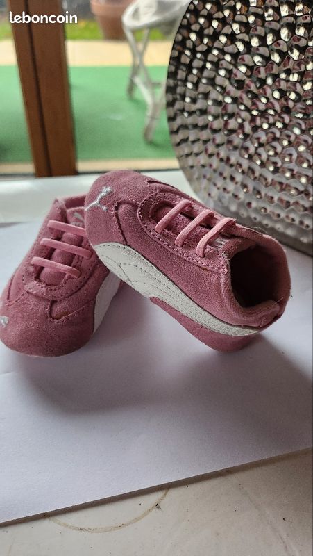 Puma Basket Puma Rose Bebe Fille Baskets Bébé Fille Puma Puma