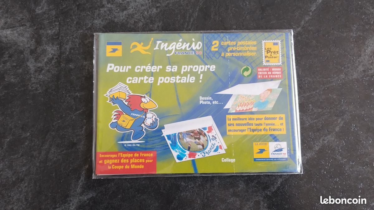 lot 6 planches footix autocollant coupe du monde 1998 foot