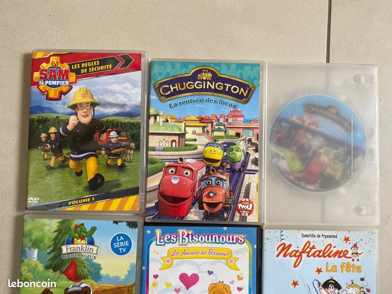 Lot de 6 DVD dessins animés : Sam le pompier Franklin (image 2)