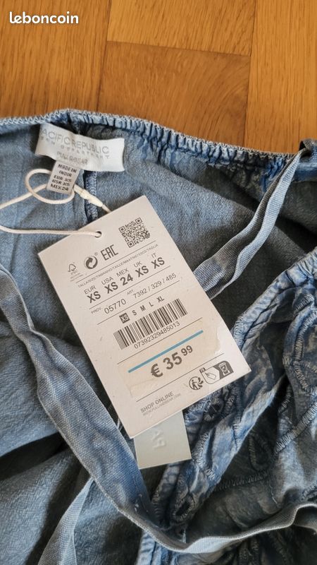 Robe dos nu effet denim (image 5)