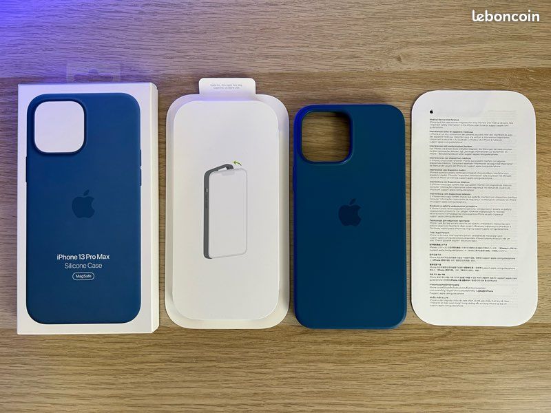 📱 Coque silicone iPhone 13 Pro Max MagSafe Apple Original Blue