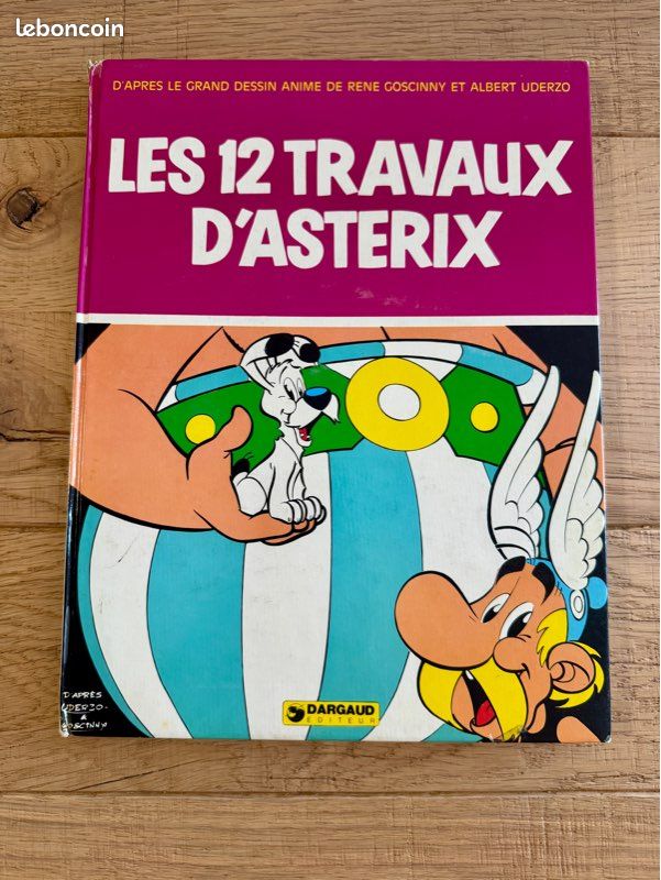 Les 12 Travaux d’Astérix – Édition originale Dargaud 1976 – album du film (image 1)