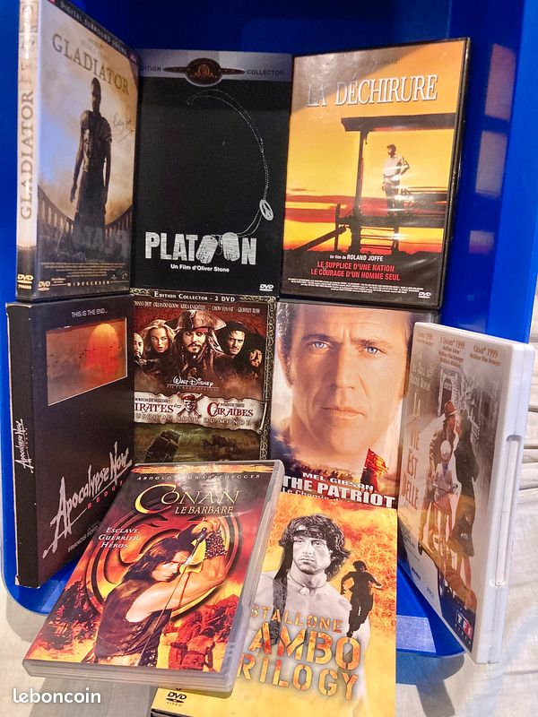 Lot de films en DVD genre western, guerre, comédie... (image 1)