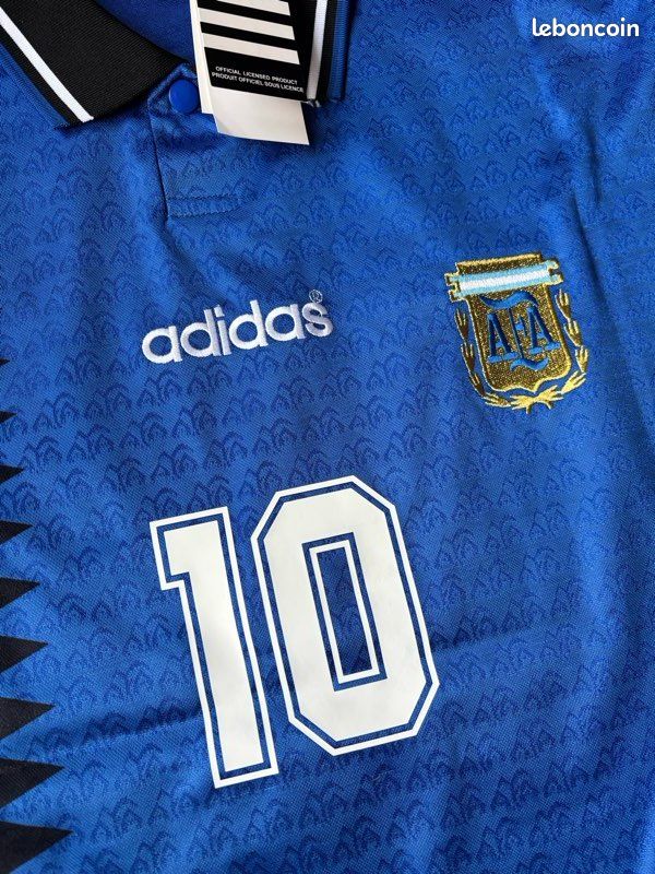 Maillot Argentine Domicile 1994 – Adidas – Taille L – Manches Courtes – Occasion