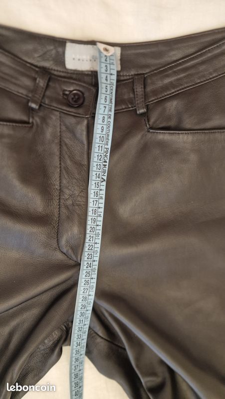 Pantalon Femme Cuir Noir Laura Clement - Taille 10 - Neuf Sans étiquettes