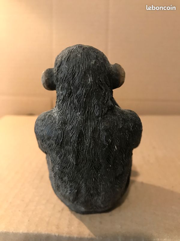 Singe de la sagesse en résine hauteur 12 cm (image 2)