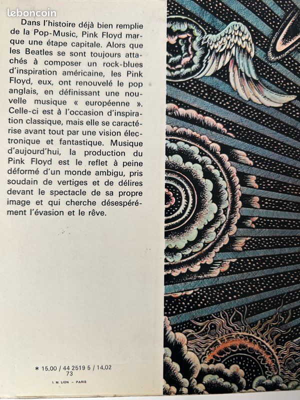 Pink Floyd, livre, 190 pages 1973 (image 2)
