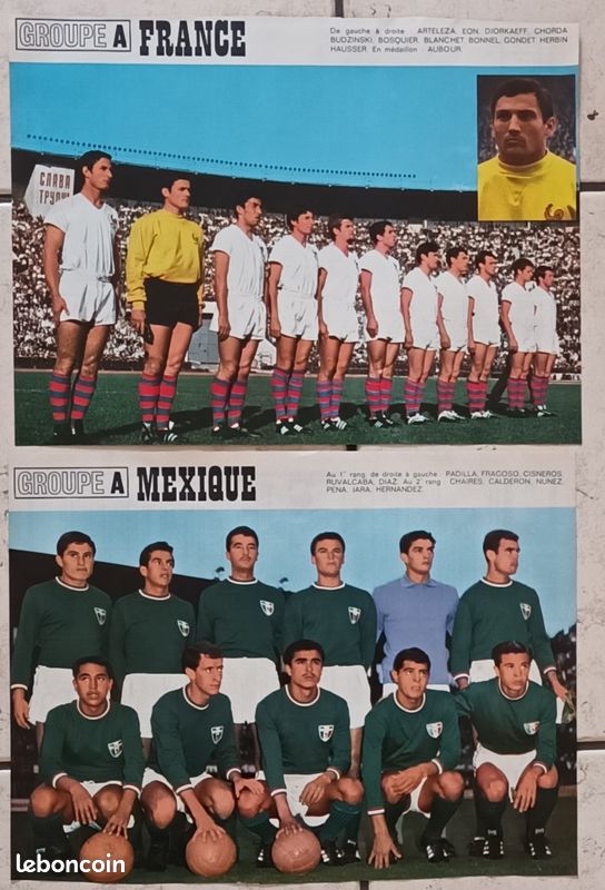 Photo Coupe Du Monde Football 1966 - Épreuve Couleur Vintage
