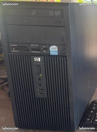 Unité Centrale HP DX2300 – Intel Core 2 – 4 Go RAM – 500 Go – Windows 10 – Occasion
