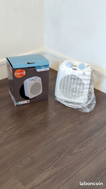 Radiateur soufflant mobile électrique EQUATION Five Blanc 2000 W (image 1)