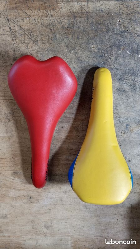 Selle De Vélo Vintage Gipiemme Nitre Vuelta – Course Sur Route – Noire/rouge