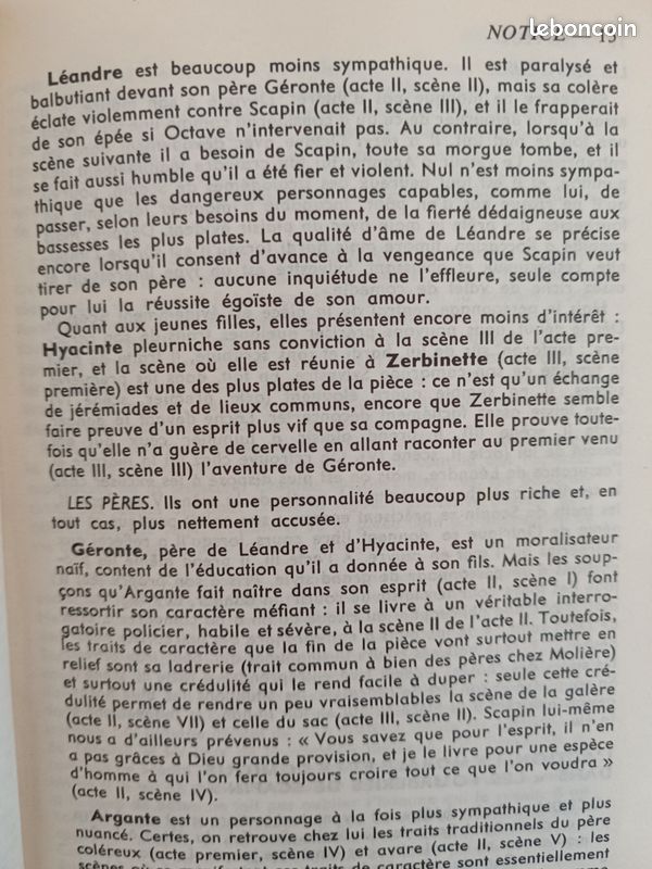 Roman " Les fourberies de Scapin " (image 4)