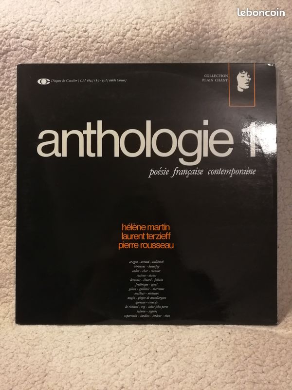 Vinyle - Poésie Française Contemporaine - Anthologie 1 (image 1)