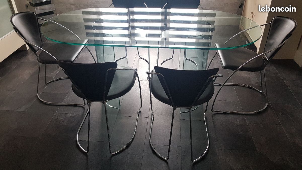 Chaises modernes cuir (image 3)