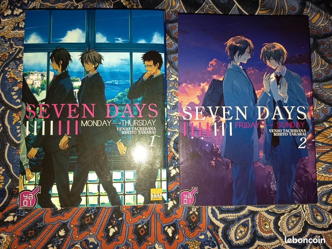 Manga Yaoi seven days tomes 1+2 intégrale (image 1)
