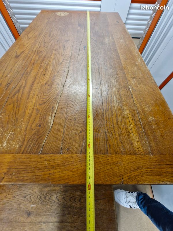 *Trésor d’Artisanat : Banc+Table en Chêne du CHATEAU DE BRIARD – 150 Ans d’Histoire (image 2)