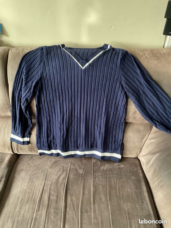 Baisse de prix: Pull femme bleu marine 3XL – Neuf – Très doux et confortable (image 5)