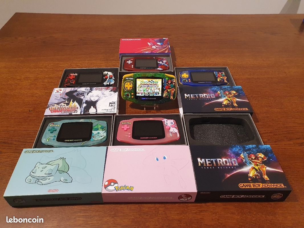Gameboy Advance Custom en boite retro-eclairées IPS v2: Pokémon, Castlevania, Metroid, Mega Man (image 5)