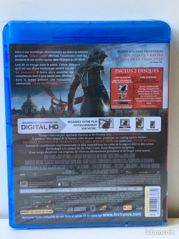 Neuf blu-ray 3d assassin’s credd (image 2)