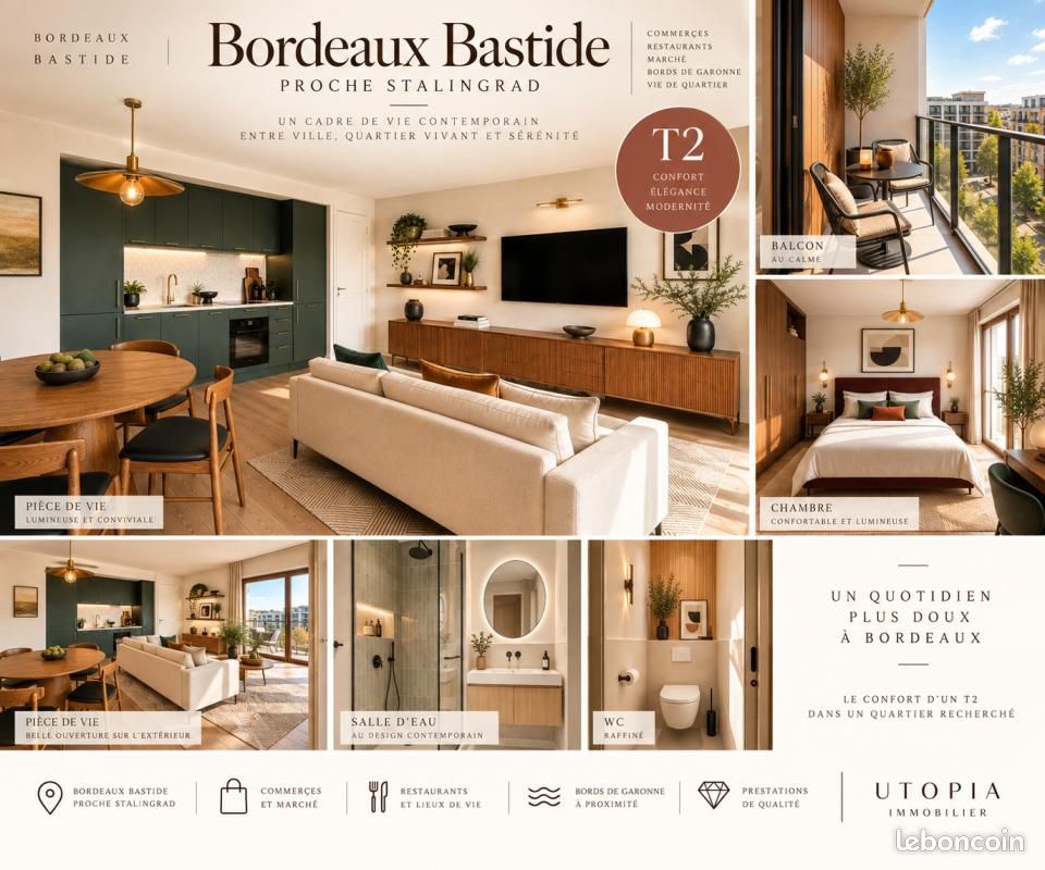 Appartement 2 pièces 48 m² · à Bordeaux · 48 m² · 255 000 €