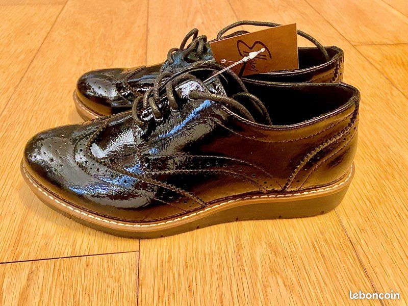 Mocassin noir femme taille 36 (image 1)