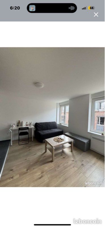 Appartement 1 pièce 19 m² · à Lille · 19 m² · 550 €/mois