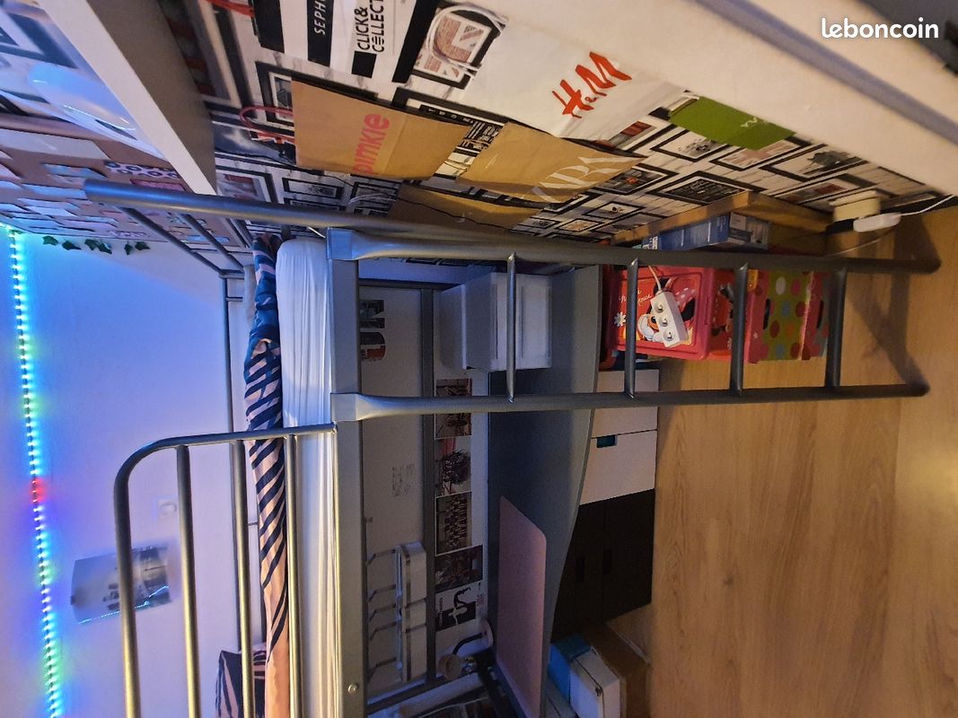 LIT MEZZANINE 1 pers + BUREAU (image 2)