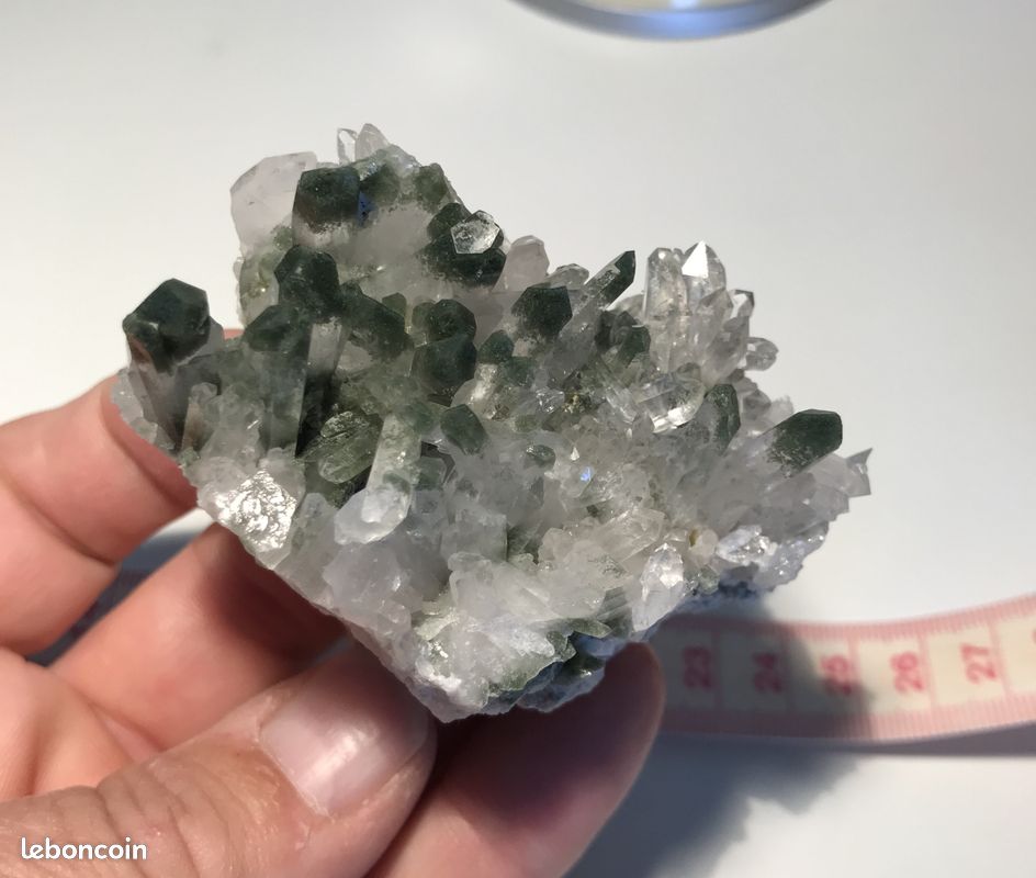 Quartz inclusion chlorite - collection pierre minéraux (image 2)