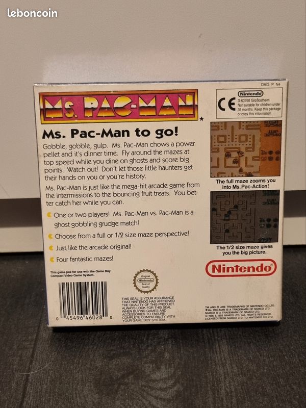 MS PACMAN sur Gameboy (image 2)