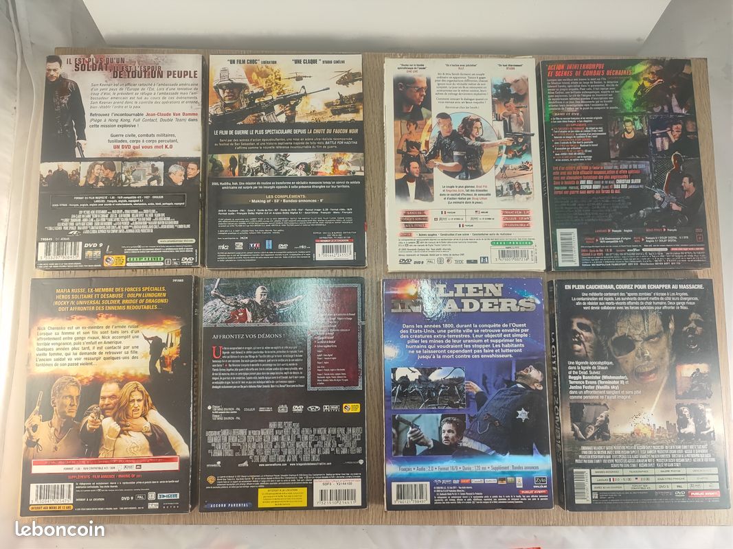 Lot N°4 - DVD Action/Horreur/SF - N°45 à 68 - Fourreaux Cartonnés (image 2)