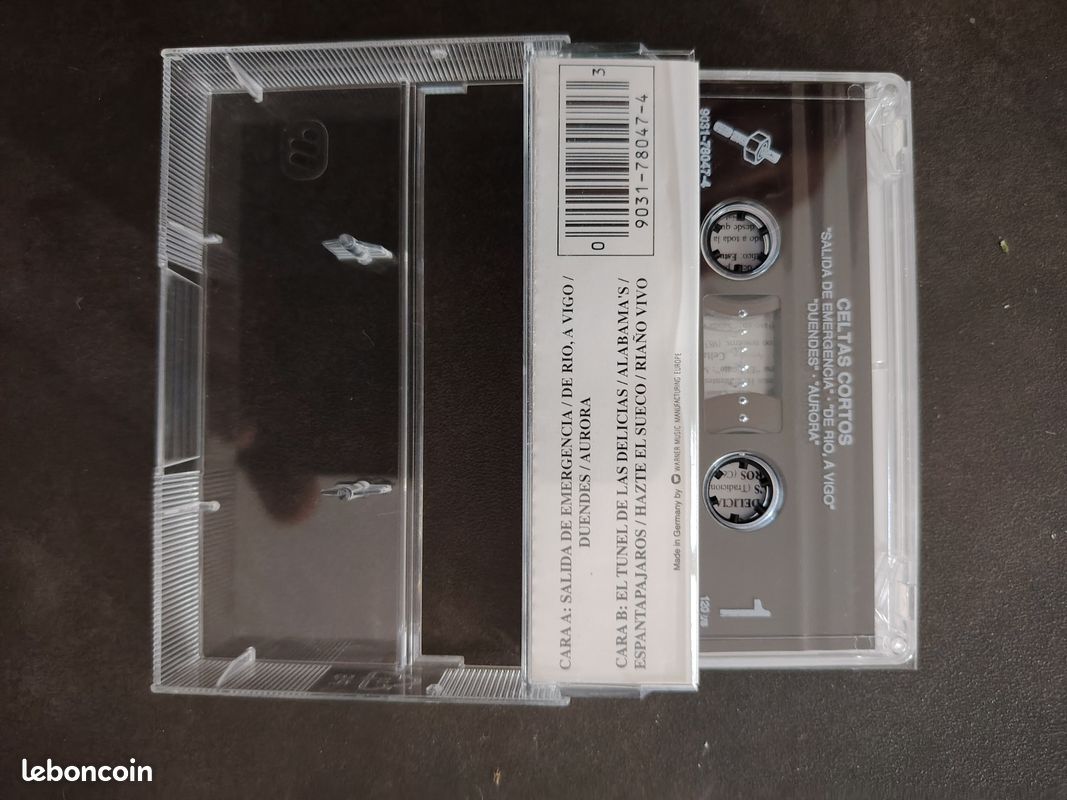 Cassette Audio (K7 - Originale) ... CELTAS CORTOS : ROCK CELTA (Celte) ... 9 Titres (image 2)