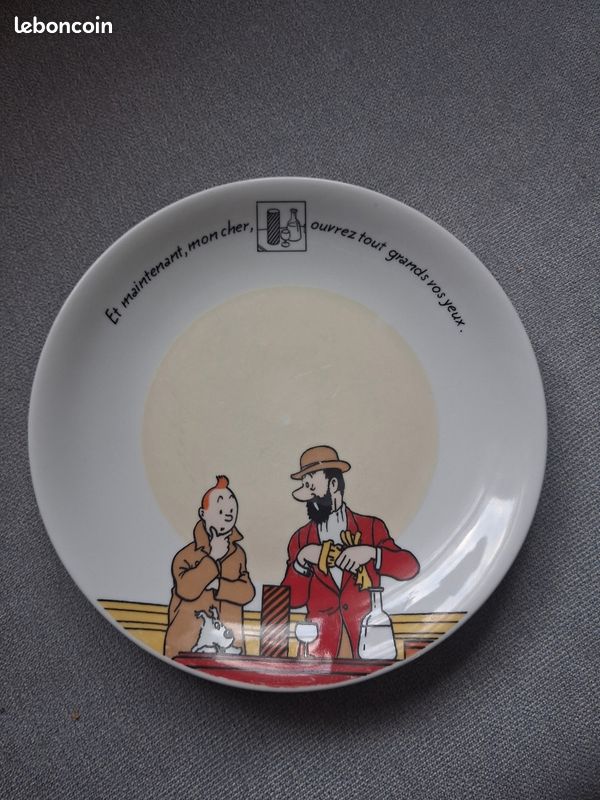 ANCIENNE FIGURINE STATUETTE TINTIN CERAMIQUE PORCELAINE PEINTE Collection D Imgx1200 4529