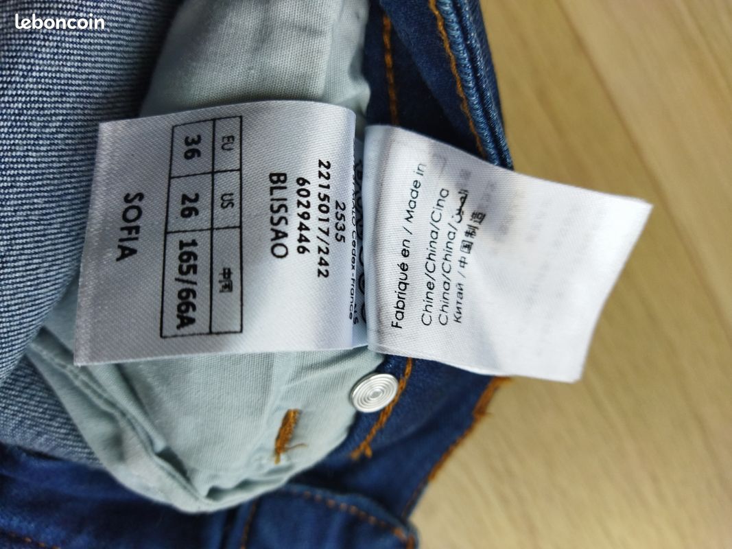 Jean Brut Bonobo Blissao Jeans Straight Homme Denim Brut Homme