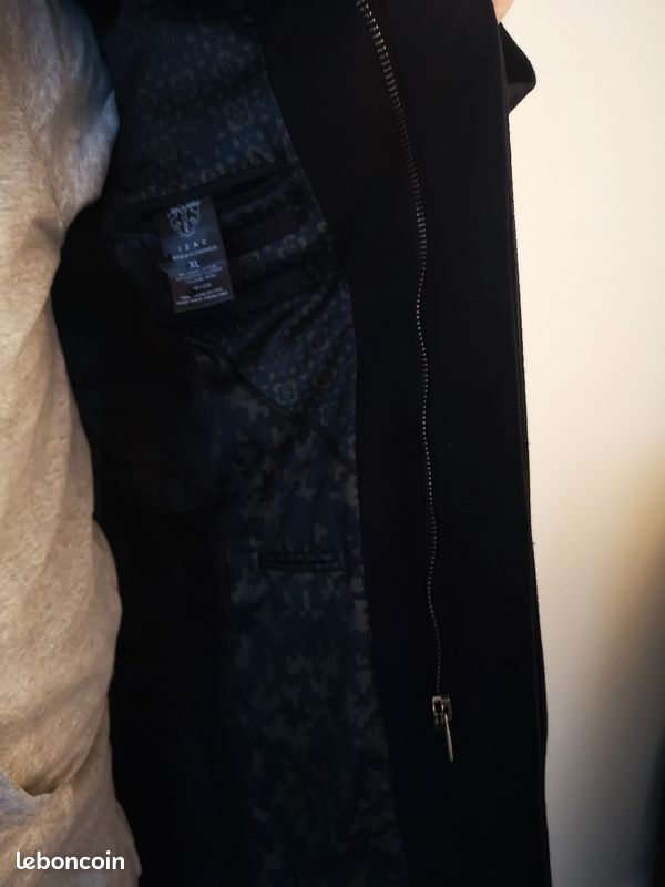 Manteau homme Izac, coton laine doublé polyester taille XL (image 6)