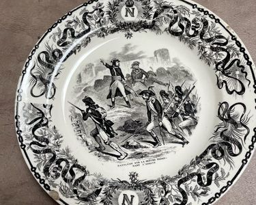 Assiette parlante napoléon sarreguemines - France