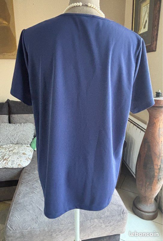 The MASAI Clothing Company Tunique XXL blouse robe pois bleu blanc A