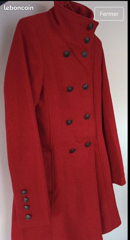 Manteau /veste rouge taille 42 (image 2)