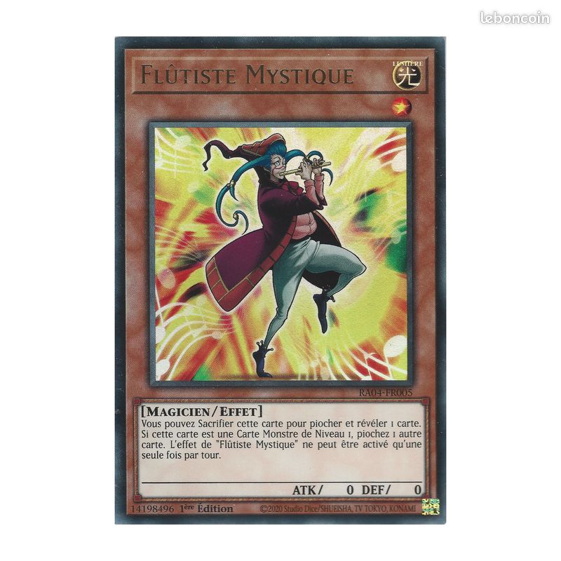Carte Yu-Gi-Oh 🇫🇷 Flûtiste Mystique RA04-FR005 UR Ultra Rare (image 1)