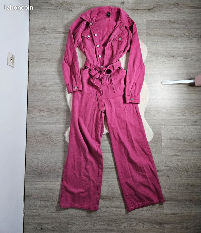Combinaison Pantalon Rose - Taille S - Occasion Très Bon état