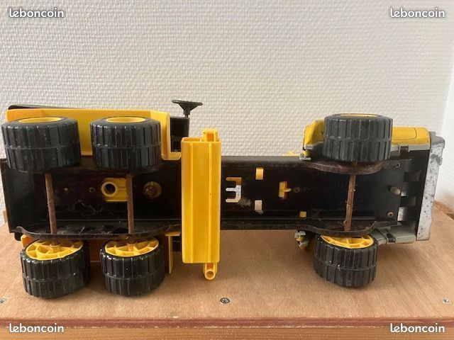 VINTAGE JOUSTRA GOLIATH ancien Camion Pompier 18 tôle EUR 15,00