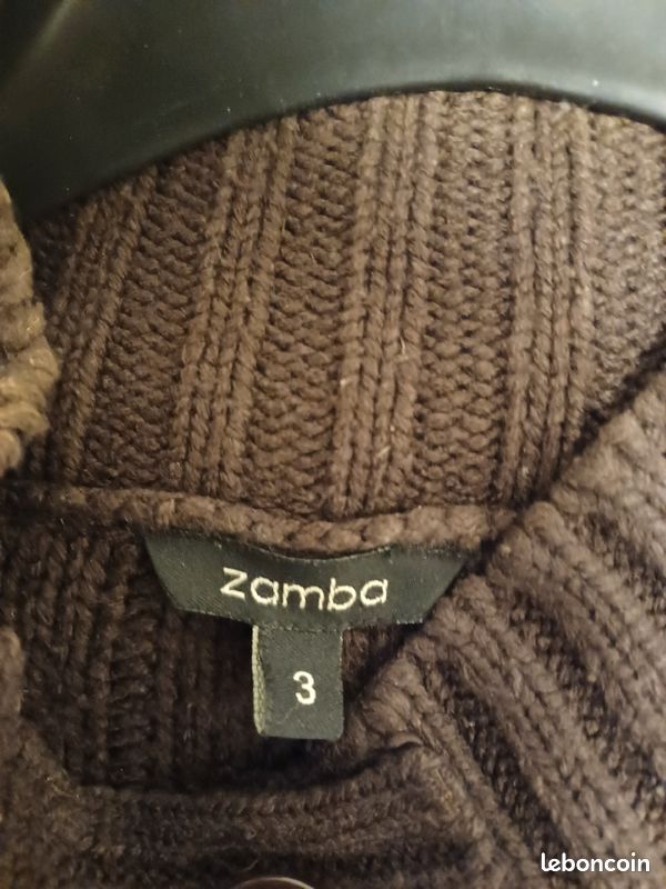 Long cardigan, marron, femme. Taille L (image 5)