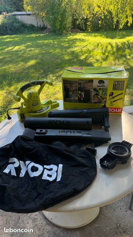 Aspirateur Souffleur Broyeur Ryobi 3000W – Très bon état (avec boîte) (image 1)